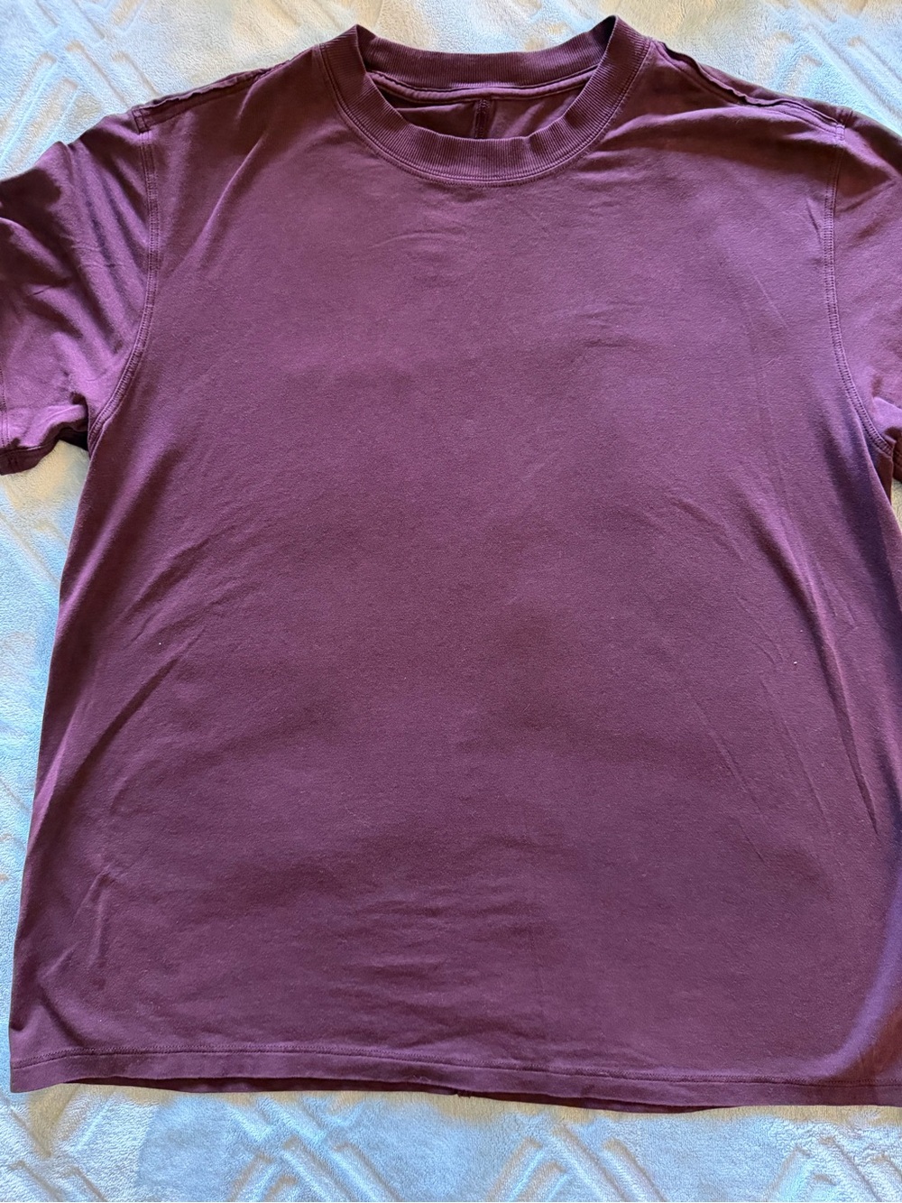 lululemon athletica All Yours original Short Sleeve Tee in Deep Plum size 6